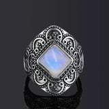 Nasia S925 Silver Sandstone Gemstone Rings for Women