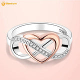 925 Silver Eternal Infinite Love Ring Women Jewelry Gift