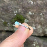 Natural Opal Ring Stone Female Rings Jewelry for Women Gift