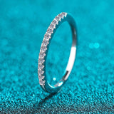 Moissanite Ring Matching Wedding Diamond Band 925 Sterling Silver