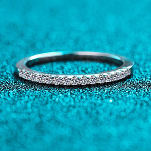 Moissanite Ring Matching Wedding Diamond Band 925 Sterling Silver