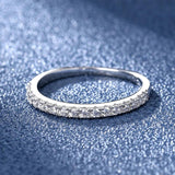 925 Silver Pass Diamond Test Round Moissanite Ring Cocktail Jewelry