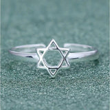 Monkton 925 Sterling Silver Star Rings for Women