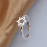 Monkton 925 Sterling Silver Star Rings for Women