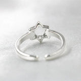 Monkton 925 Sterling Silver Star Rings for Women