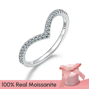 Moissanite Wedding Diamond Ring 925 Sterling Silver Engagement Jewelry