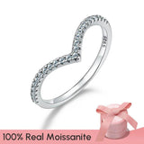 Moissanite Wedding Diamond Ring 925 Sterling Silver Engagement Jewelry