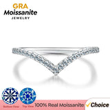 Moissanite Wedding Diamond Ring 925 Sterling Silver Engagement Jewelry