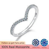 Moissanite Wedding Diamond Ring 925 Sterling Silver Engagement Jewelry