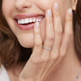 Moissanite Wedding Diamond Ring 925 Sterling Silver Engagement Jewelry