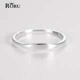 Flat Silver Ring 925 Glossy Engravable 3 Colors DIY Jewelry Making