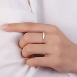 Flat Silver Ring 925 Glossy Engravable 3 Colors DIY Jewelry Making
