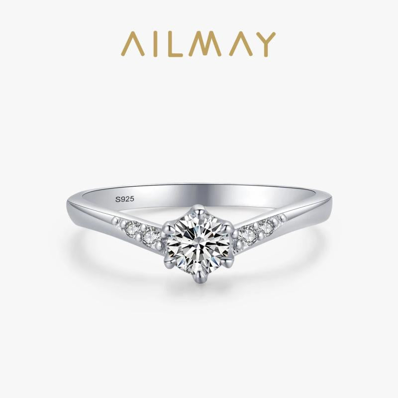 925 Sterling Silver CZ Stackable Rings for Women