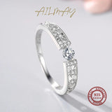 925 Silver CZ Geometric Stackable Rings For Women Wedding