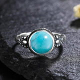 Sterling Silver Moonstone Labradorite Rhodochrosite Ring