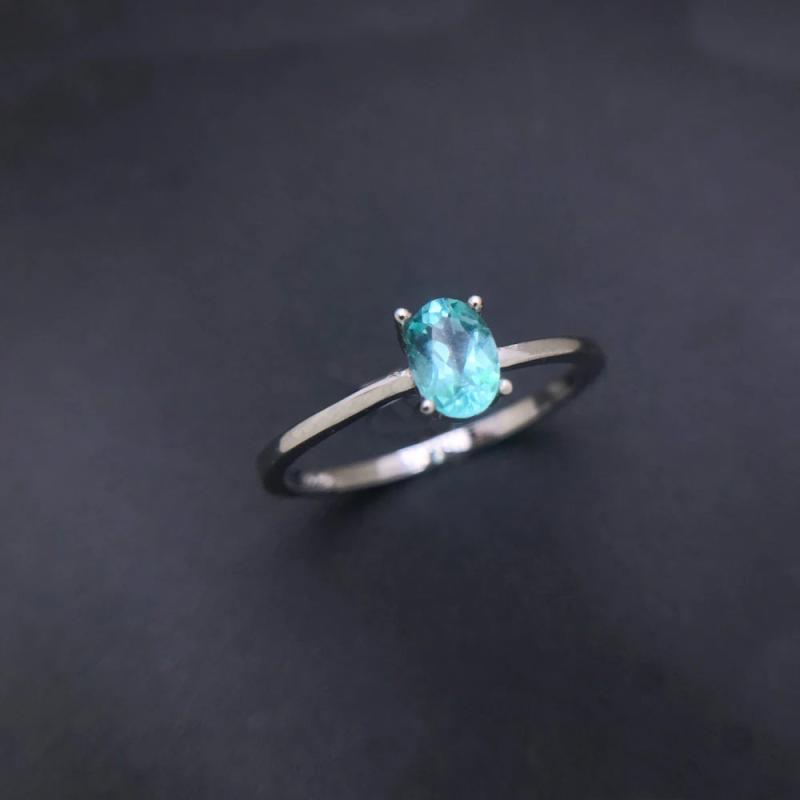 CSJ Natural Ruby Ring Sterling Silver for Women