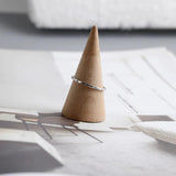 925 Silver Round Zircon Finger Ring for Women Men Couple