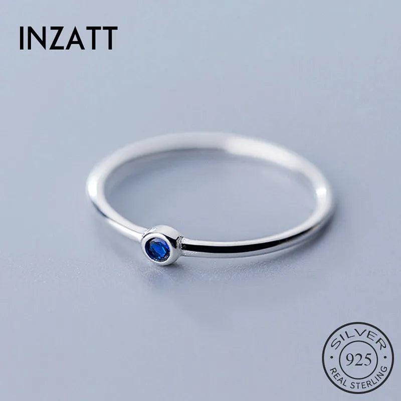 925 Silver Crystal Round Ring Women Jewelry Gift