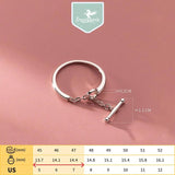 TrustDavis 925 Sterling Silver Open Ring Gift for Women Daughter
