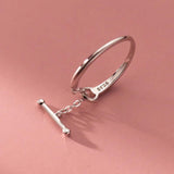 TrustDavis 925 Sterling Silver Open Ring Gift for Women Daughter