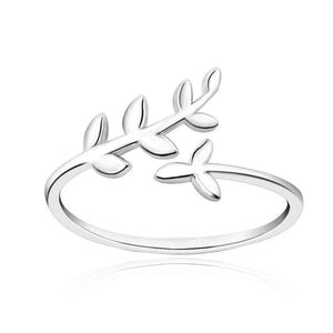 TrustDavis 925 Silver Branch Ring Size 5 6 7 Gift For Girls Teen Lady DS555