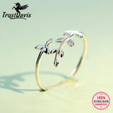 TrustDavis 925 Silver Branch Ring Size 5 6 7 Gift For Girls Teen Lady DS555