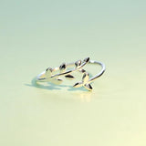 TrustDavis 925 Silver Branch Ring Size 5 6 7 Gift For Girls Teen Lady DS555