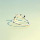TrustDavis 925 Silver Branch Ring Size 5 6 7 Gift For Girls Teen Lady DS555