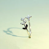 TrustDavis 925 Silver Branch Ring Size 5 6 7 Gift For Girls Teen Lady DS555