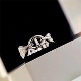925 Sterling Silver Personalized Chain Ring Jewelry