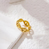 925 Sterling Silver Personalized Chain Ring Jewelry