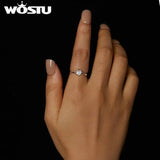 Heart Moissanite Wedding Ring 925 Sterling Silver Promise Rings