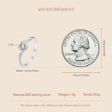 Heart Moissanite Wedding Ring 925 Sterling Silver Promise Rings