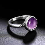 Nasiya Amethyst Rings 925 Silver Jewelry Wedding Anniversary