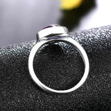 Nasiya Amethyst Rings 925 Silver Jewelry Wedding Anniversary