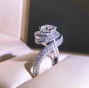 925 Silver Moissanite Anniversary Wedding Band Ring for Women Men