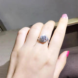 925 Silver Moissanite Anniversary Wedding Band Ring for Women Men