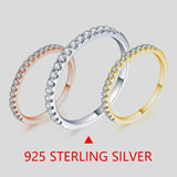 925 Silver Round D Moissanite Ring for Girls Cocktail Jewelry