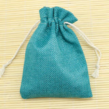 10pcs Lake Jute Bags Wedding Gift Drawable Jewelry Bag Pouch