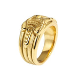 18K Plated Stainless Steel Sword Ring Size 7-13