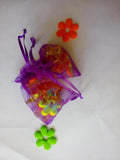 100pcs Dark purple Organza Bag Drawstring jewelry bags for gift/candy - 7*9cm