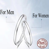 CWWZircons 925 Sterling Silver Couple Ring Wedding Band Gift SR038