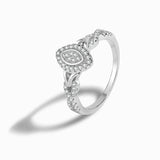 925 Sterling Silver Zircon Infinite Symbol Ring for Women