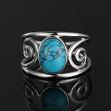Green Jade Gemstone Ring S925 Sterling Silver Female Engagement Wedding