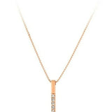 925 Sterling Silver CZ Necklace Bohemian Long Chain Statement Jewelry
