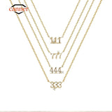 Sterling Silver Angel Zircon Pendant Necklace for Women