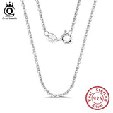 Italian 925 Silver Personalized Necklace Chain 1.0mm Cable Link 45 50 SC06-P