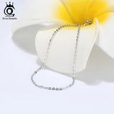 Italian 925 Silver Personalized Necklace Chain 1.0mm Cable Link 45 50 SC06-P