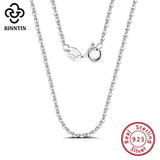 925 Silver Cable Link Chain Necklace for Women 45/50/55cm