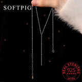 925 Silver Bead Chain Necklace for Women, Party Jewelry